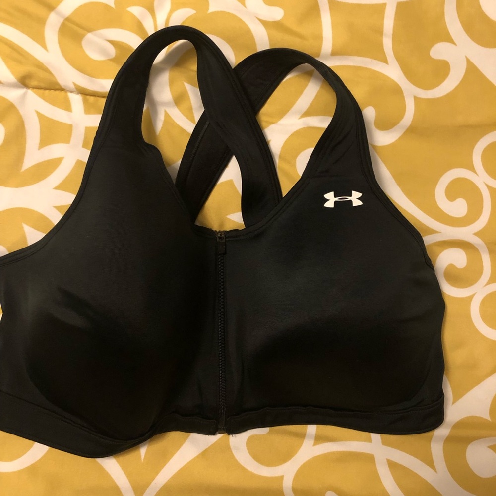 Under Armour front zip sports bra